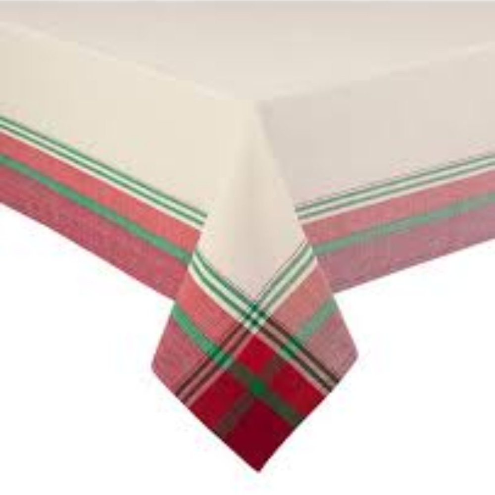 Arlee Holiday Monroe 70" Round Tablecloth New